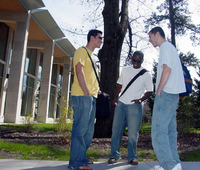 In between classes at Iowa State University